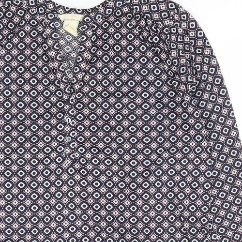 H&M Womens Blue Polyester Blend Blouse Size S - Picture 7 of 12