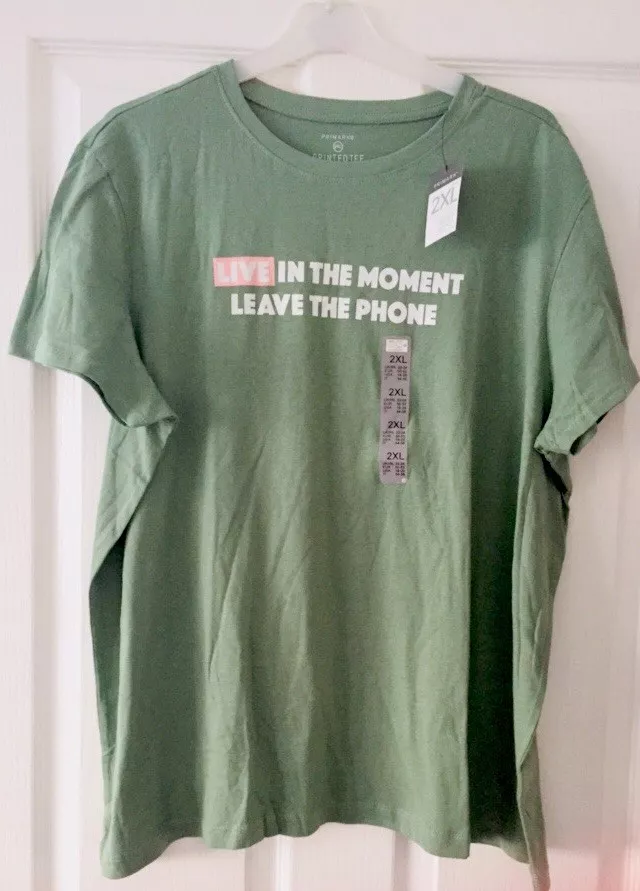 plain green t shirt primark