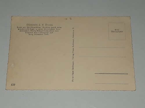 Pos 7) alte Postkarte/Ansichtskarte – Dürnstein – Österreich – ungelaufen - Picture 2 of 2