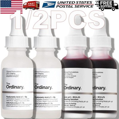 The Ordinary AHA 30% + BHA 2% Peeling Solution & Hyaluronic Acid 2% + B5 Serum
