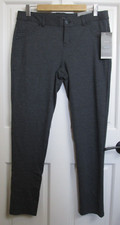 NWT Maurices Gray Smart Skinny Pants Women Size L 34x29 Stretch Zip Up 126-33548