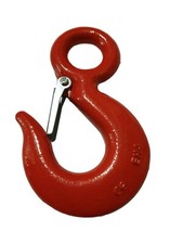 1 Tonne Red Painted Eye Type Hook & Catch - Lifting Hook - Sling Hook