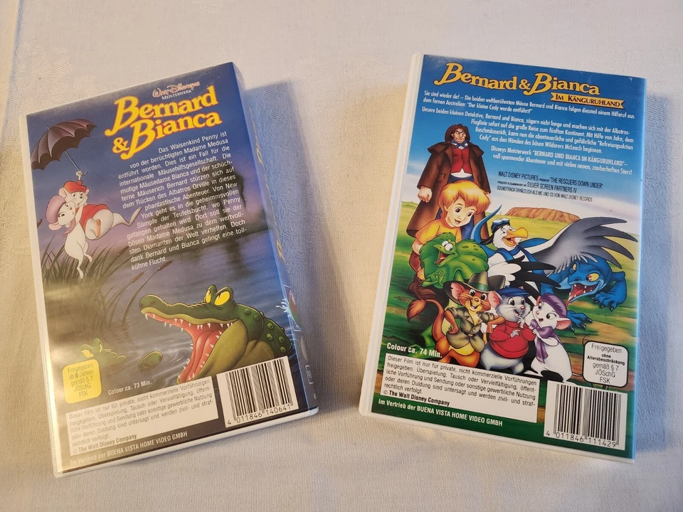 Videokassetten Disney Bernhard und Bianca 1+2 - Bild 4 von 4