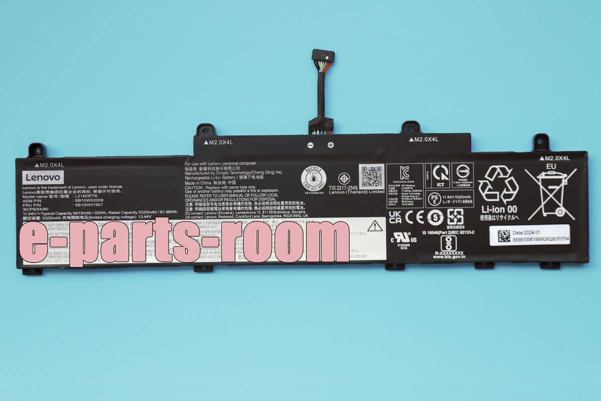 New Genuine L21M3P76 L21B3P73 Battery For Lenovo Thinkpad L14 L15