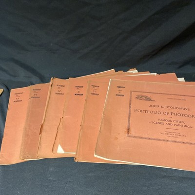 John L. Stoddards Fotoportfolio Werner Chicargo 1893 x6 Bücher (5346)
