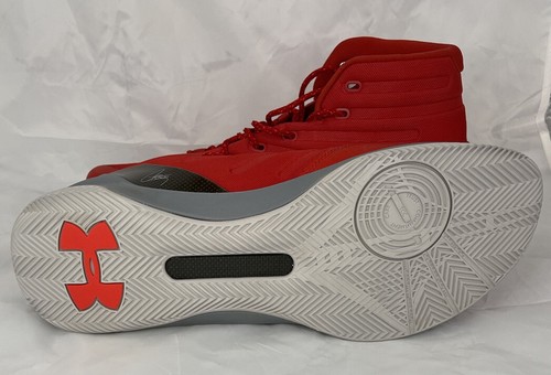 Under Armour Curry 3 Davidson Red Basketball Athletic Sneakers Sz 15 1269279-600 - Imagen 3 de 8