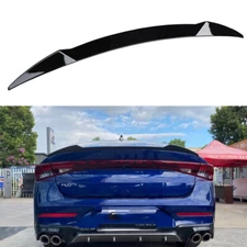 FOR 21-26 KIA K5 OPTIMA GLOSS BLACK V STYLE REAR TRUNK SPOILER WING 5 GEN LIP