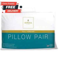 2 Pack New Dorma Full Forever Medium Support Pillow Pair For Side Sleeper