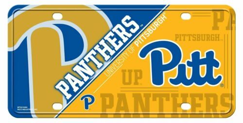 Rico Industries NCAA Pittsburgh Panthers Die-Cut Sticker Sheet - 4-Piece Quad Set, 3 X 11.5 Inches, Blue