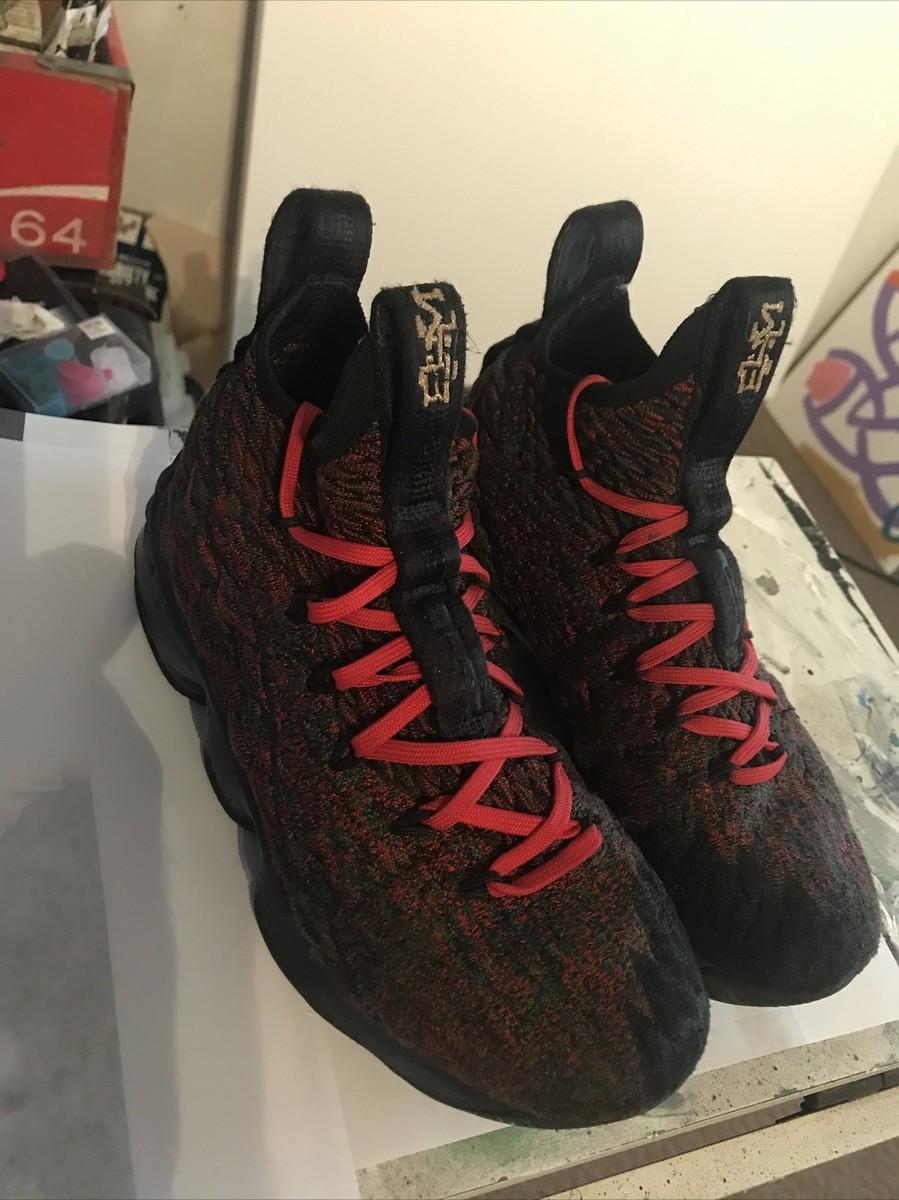 NIKE - Nike LeBron 15 XV &quot;BHM&quot;   US9   27㎝ Nike Lebron 15 XV Youth Size 5Y Basketball Shoes Black