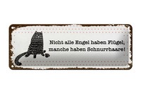 Blechschild Spruch 27X10 Cm Nicht Jeder Engel Schild