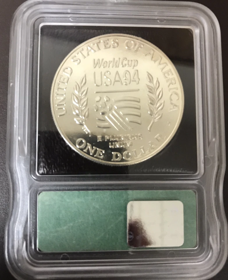 1994-D WORLD CUP MS70 ICG $1 Silver Dollar - VERY RARE!!!  POP 44!!! - Image 2 of 2