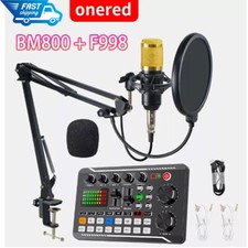 Complete Home Studio Recording Kit Mixer Condenser Microphone for Music Podcast