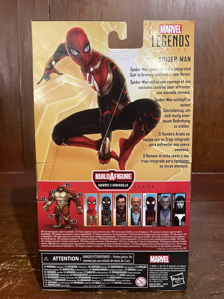 Marvel Legends Spider-man No Way Home Juego Completo 7 BAF Armadillo Miles Morales Foto 3 de 4