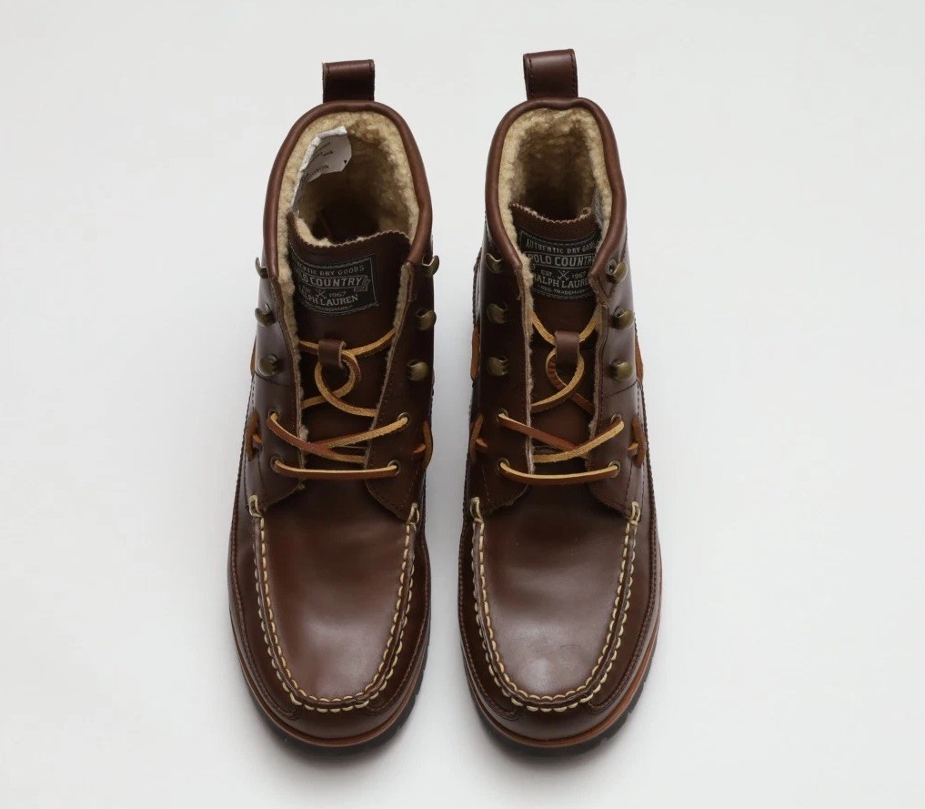Polo Ralph Lauren Ranger Mid Boots Size 8.5 in Brown Leather