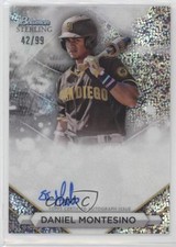 2023 Bowman Sterling Prospect Speckle Refractor 42/99 Daniel Montesino Auto 1b36