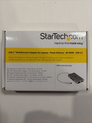 StarTech.com DKT30CHPDW USB-C Multiport Adapter for Laptops - Power Delivery