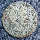 1914-D Barber Quarter Circulated Uncertified US Coin Silver