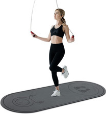 Jump Rope Mat 71"/63"X24" Larger Non-Slip Indoor Outdoor Exercise Fitness Mat, H