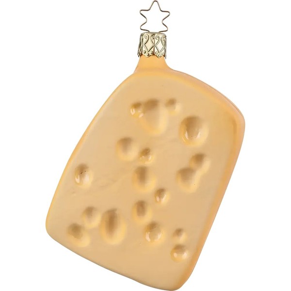 Emmentaler KäSe, 11Cm Inge-Glas® Manufaktur Weihnachtsschmuck-image