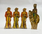 Vintage Marx Tin Soldiers American Indian & Bandit on Horse