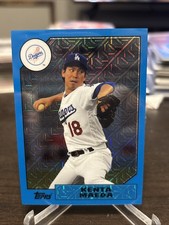 2017 Topps Silver Pack 1987 Design Chrome Blue/99 Kenta Maeda #87-KM