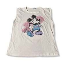 Vtg 80s Disney Minnie Mouse Tank Top Muscle Shirt Size XL Made In USA