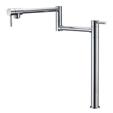 SUMERAIN Deck Mount Pot Filler Faucet,Chrome Finish