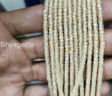 AAA Zircon Beads, Faceted Zircon Beads, Rondelle Zircon Beads, Gemstone Zircon