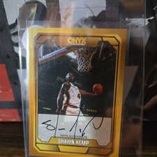 Onyx Authenticated 2025 Shawn Kemp Auto Serial #U72 Basketball Card /99
