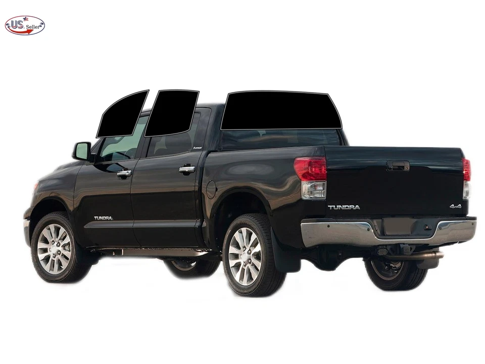 Kit de película de tinte de ventana de 2 capas precortada personalizada computarizada para TODOS los Toyota Tundra Crew Foto 3 de 4