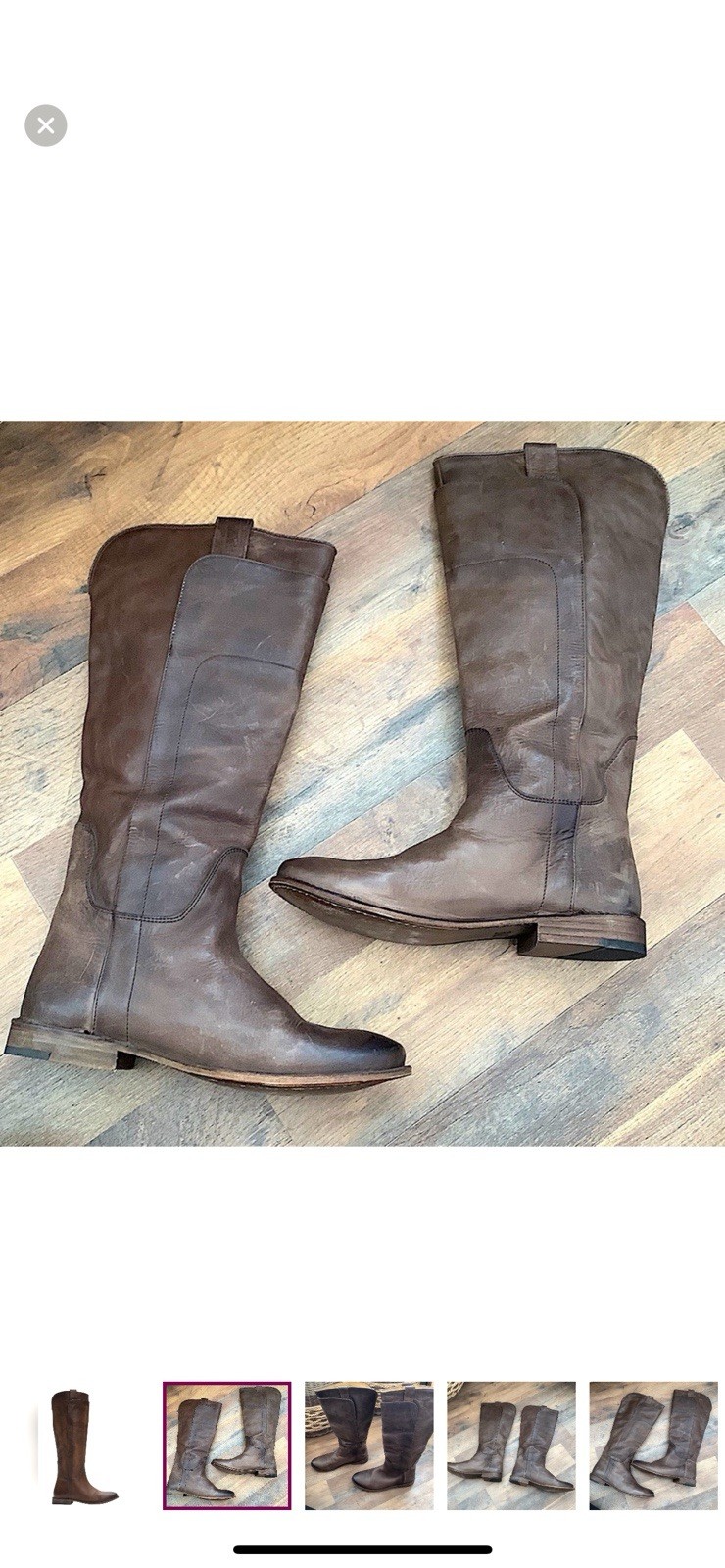 FRYE BROWN LEATHER BOOTS💋EUC - image 2