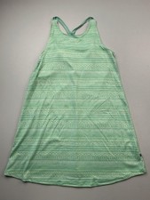 Ocean + Coast Dress Womens Large Green Geometric Tank Sundress UPF 30 Quick Dry