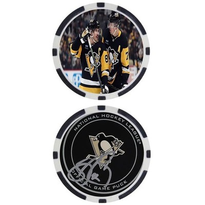 SIDNEY CROSBY #2 - PITTSBURGH PENGUINS - POKER CHIP - ***SIGNED***