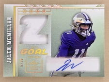 2024 Leaf Trinity Jalen McMillan Goal to Go player worn jersey auto /10 Tampa