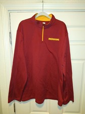 NFL Team Apparel Washington Redskins Quarter Zip Pullover Men's sz 2XL TX3 Warm