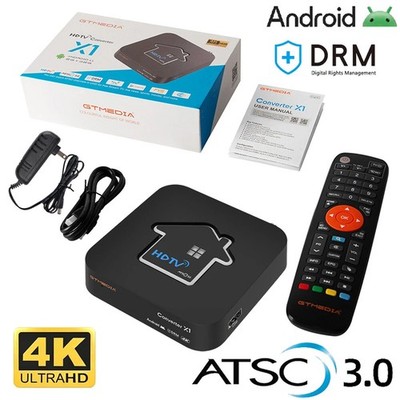 ATSC 3.0 4K UHD Digital OTA TV Tuner Converter Media Player Smart TV Box DVR EPG