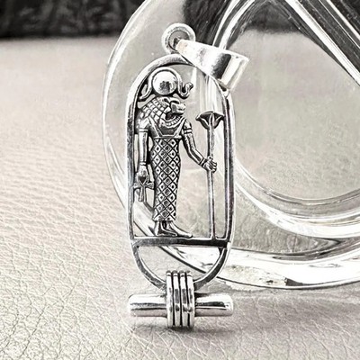 Handcrafted 925 Sterling Silver Sekhmet Egyptian God Goddess Deities Pendant