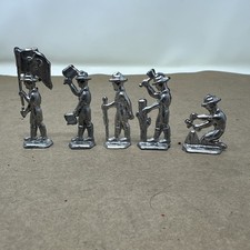 Set Of Vintage Lead Boy Scouts Flat Figures- Cast Toy Soldiers. Unpainted.
