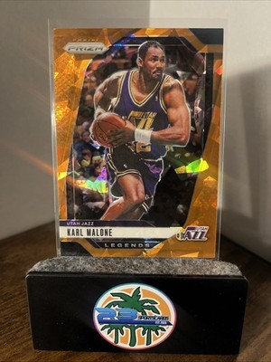 2024-25 Panini Prizm - Legends Karl Malone #289 Orange Ice Prizm