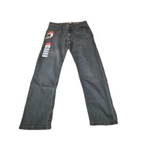 WRANGLER Five Star Classic Straight Jeans Boys 14 Husky Adjustable Waist Blue