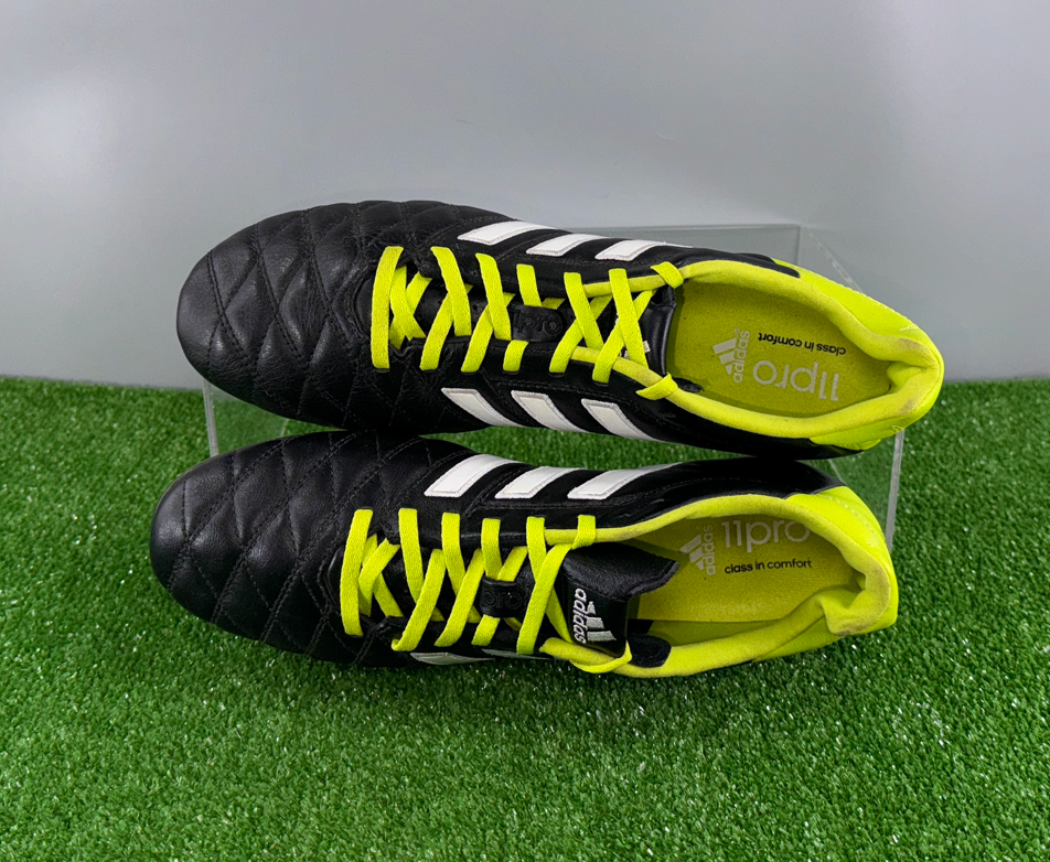 Adidas 11Pro FG Leathers F33102 Elite US9.5 US10 Black boots