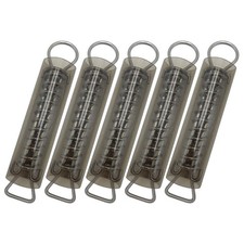 5 Sets Pool Cover Springs with Spring Sleeves Stainless Steel for Pool Covers