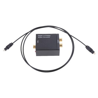 Digital Optical Coax Zum Analogen RCA-Audio-Konverter-Adapter Mit Faserkabel