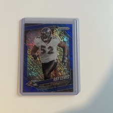 2025 Panini Prizm - Ray Lewis #42 Blue Shimmer Prizm /35