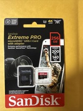 SanDisk 256GB Micro SD SDXC MicroSD TF Class 10 256 GB Extreme PRO 200MB/s