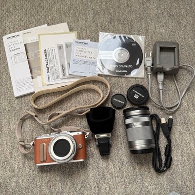OLYMPUS PEN E PL8 Double Lens Kit with Box Mirrorless Camera