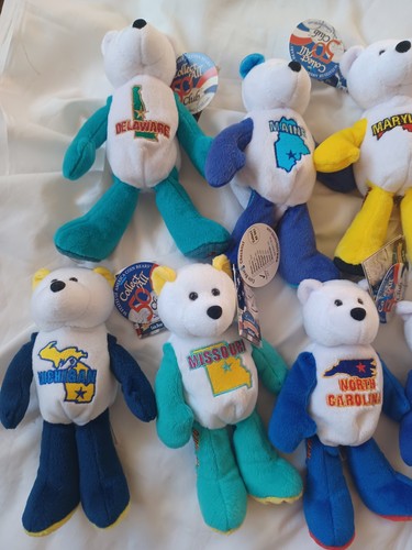 8 Limited Treasures Coin Bear New 50 States of America Bears