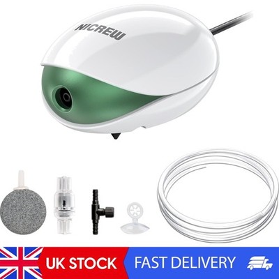 UFO Ultra Silent Luftpumpe für Aquarien bis 150L - Kompletter Sauerstoffsprudler