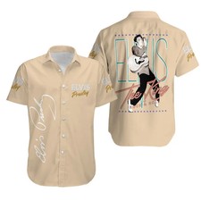 Retro Rock and Roll Legend Hawaiian Shirt Men Vintage Music Singer
